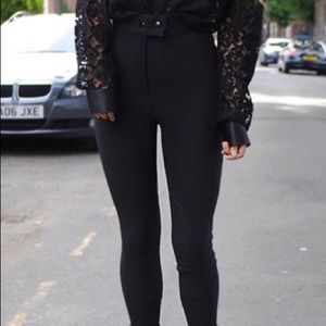 American apparel black riding pants high waisted